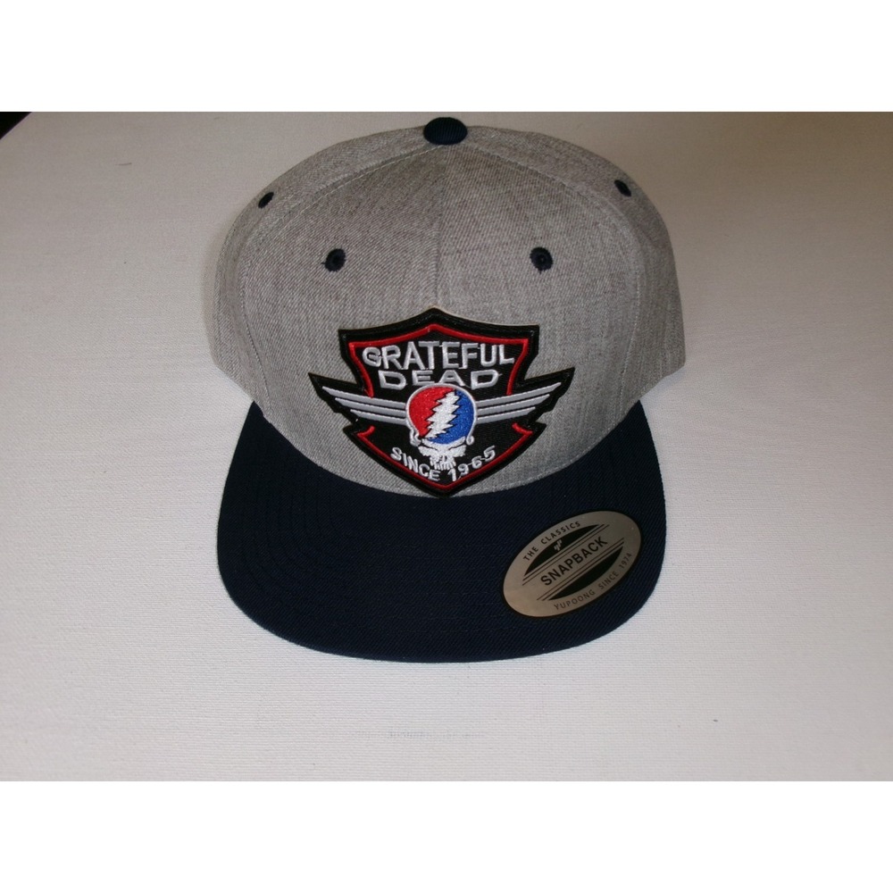 GRATEFUL DEAD  TRUCKER SCRIPT SNAPBACK  BEACH GOLF Y2K 00S HAT CAP VINTAGE R3